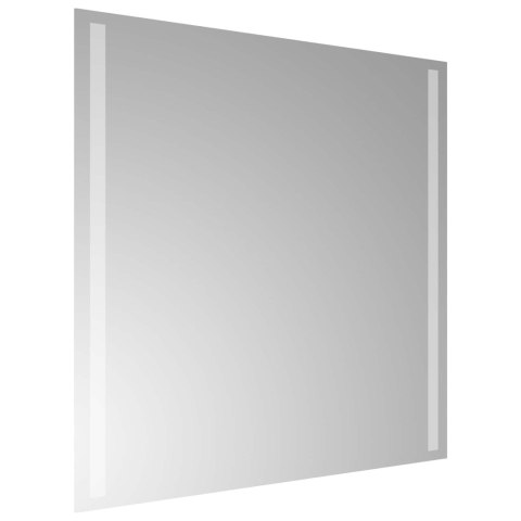 VidaXL Lustro łazienkowe LED przezroczysty 60 x 60 cm szkło hartowane