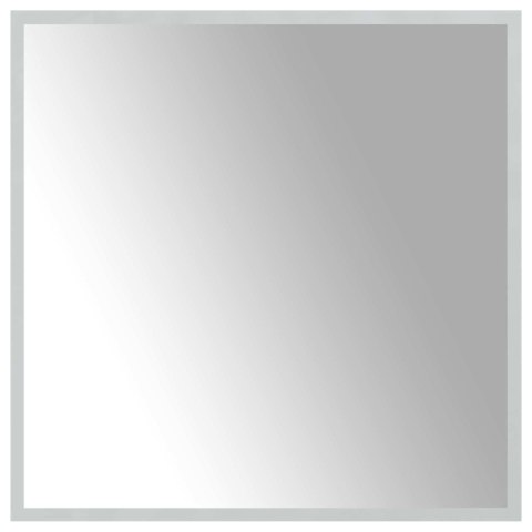 LUSTRO ŁAZIENKOWE LED PRZEZROCZYSTY 60 X 60 CM SZKŁO HARTOWANE