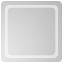 VidaXL Lustro łazienkowe LED przezroczysty 60 x 60 cm szkło hartowane
