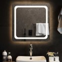 VidaXL Lustro łazienkowe LED przezroczysty 60 x 60 cm szkło hartowane