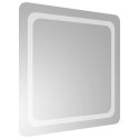 VidaXL Lustro łazienkowe LED przezroczysty 60 x 60 cm szkło hartowane