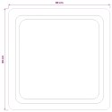 VidaXL Lustro łazienkowe LED przezroczysty 60 x 60 cm szkło hartowane