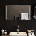 VidaXL Lustro łazienkowe LED przezroczysty 70 x 40 cm szkło hartowane