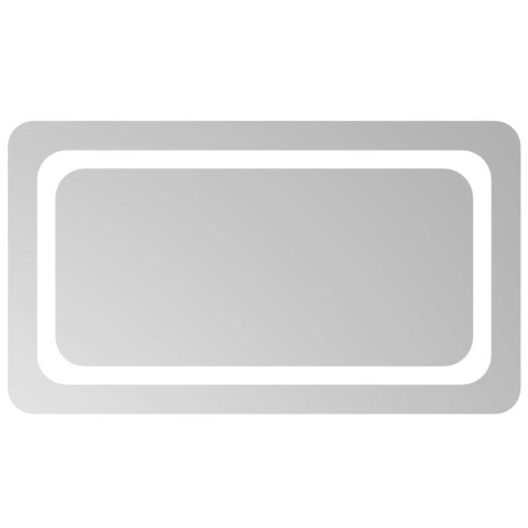 VidaXL Lustro łazienkowe LED przezroczysty 70 x 40 cm szkło hartowane