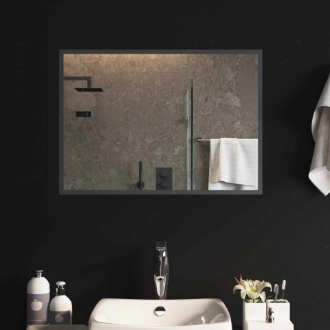 VidaXL Lustro łazienkowe LED przezroczysty 70 x 50 cm szkło hartowane