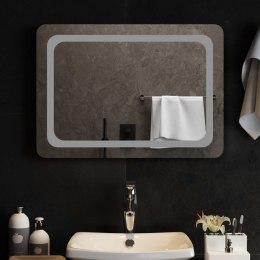 VidaXL Lustro łazienkowe LED przezroczysty 70 x 50 cm szkło hartowane