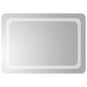 VidaXL Lustro łazienkowe LED przezroczysty 70 x 50 cm szkło hartowane