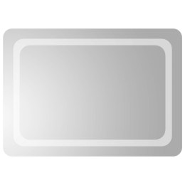VidaXL Lustro łazienkowe LED przezroczysty 70 x 50 cm szkło hartowane