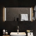 VidaXL Lustro łazienkowe LED przezroczysty 80 x 40 cm szkło hartowane