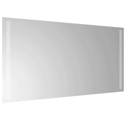 VidaXL Lustro łazienkowe LED przezroczysty 80 x 40 cm szkło hartowane