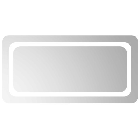 VidaXL Lustro łazienkowe LED przezroczysty 80 x 40 cm szkło hartowane