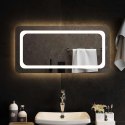 VidaXL Lustro łazienkowe LED przezroczysty 80 x 40 cm szkło hartowane
