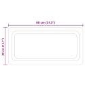 VidaXL Lustro łazienkowe LED przezroczysty 80 x 40 cm szkło hartowane
