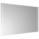 VidaXL Lustro łazienkowe LED przezroczysty 80 x 50 cm szkło hartowane
