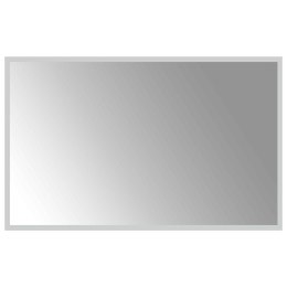 VidaXL Lustro łazienkowe LED przezroczysty 80 x 50 cm szkło hartowane