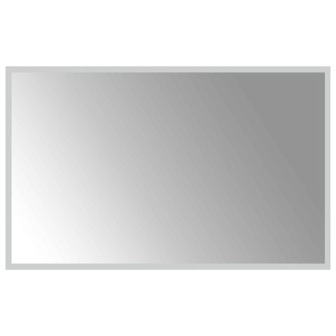 VidaXL Lustro łazienkowe LED przezroczysty 80 x 50 cm szkło hartowane