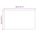 VidaXL Lustro łazienkowe LED przezroczysty 80 x 50 cm szkło hartowane