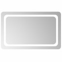 LUSTRO ŁAZIENKOWE LED PRZEZROCZYSTY 80 X 50 CM SZKŁO HARTOWANE