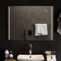 VidaXL Lustro łazienkowe LED przezroczysty 80 x 60 cm szkło hartowane