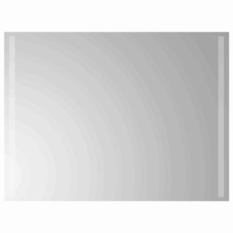 VidaXL Lustro łazienkowe LED przezroczysty 80 x 60 cm szkło hartowane