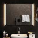 VidaXL Lustro łazienkowe LED przezroczysty 80 x 60 cm szkło hartowane