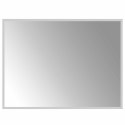 LUSTRO ŁAZIENKOWE LED PRZEZROCZYSTY 80 X 60 CM SZKŁO HARTOWANE