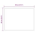 LUSTRO ŁAZIENKOWE LED PRZEZROCZYSTY 80 X 60 CM SZKŁO HARTOWANE