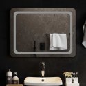 VidaXL Lustro łazienkowe LED przezroczysty 80 x 60 cm szkło hartowane