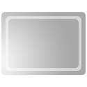 VidaXL Lustro łazienkowe LED przezroczysty 80 x 60 cm szkło hartowane