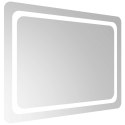 VidaXL Lustro łazienkowe LED przezroczysty 80 x 60 cm szkło hartowane