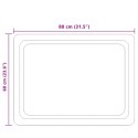 VidaXL Lustro łazienkowe LED przezroczysty 80 x 60 cm szkło hartowane