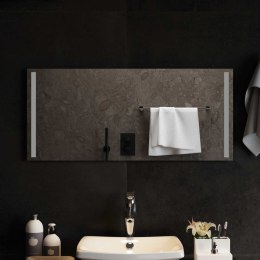 LUSTRO ŁAZIENKOWE LED PRZEZROCZYSTY 90 X 40 CM SZKŁO HARTOWANE