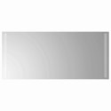 LUSTRO ŁAZIENKOWE LED PRZEZROCZYSTY 90 X 40 CM SZKŁO HARTOWANE