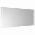 LUSTRO ŁAZIENKOWE LED PRZEZROCZYSTY 90 X 40 CM SZKŁO HARTOWANE