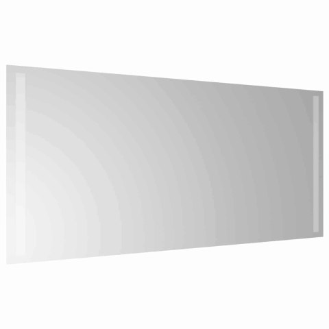 LUSTRO ŁAZIENKOWE LED PRZEZROCZYSTY 90 X 40 CM SZKŁO HARTOWANE