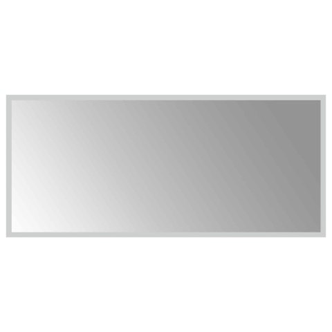 VidaXL Lustro łazienkowe LED przezroczysty 90 x 40 cm szkło hartowane