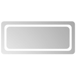LUSTRO ŁAZIENKOWE LED PRZEZROCZYSTY 90 X 40 CM SZKŁO HARTOWANE