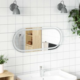 LUSTRO ŁAZIENKOWE LED PRZEZROCZYSTY 90 X 40 CM SZKŁO HARTOWANE