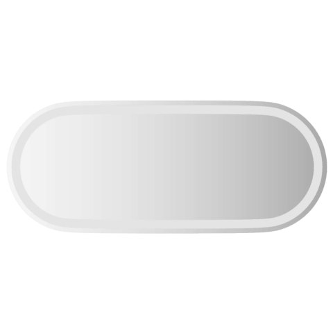 LUSTRO ŁAZIENKOWE LED PRZEZROCZYSTY 90 X 40 CM SZKŁO HARTOWANE