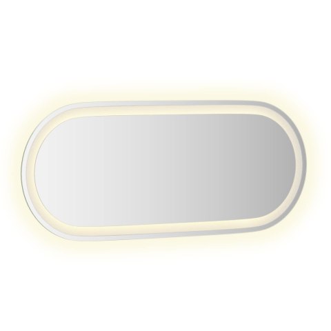 LUSTRO ŁAZIENKOWE LED PRZEZROCZYSTY 90 X 40 CM SZKŁO HARTOWANE