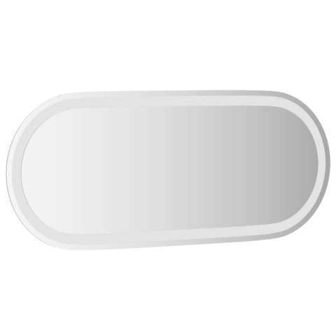 LUSTRO ŁAZIENKOWE LED PRZEZROCZYSTY 90 X 40 CM SZKŁO HARTOWANE