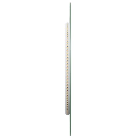 LUSTRO ŁAZIENKOWE LED PRZEZROCZYSTY 90 X 40 CM SZKŁO HARTOWANE