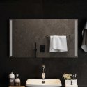 VidaXL Lustro łazienkowe LED przezroczysty 90 x 50 cm szkło hartowane