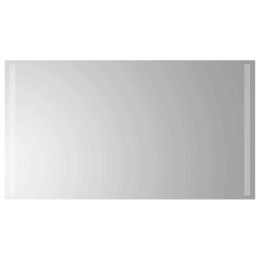 VidaXL Lustro łazienkowe LED przezroczysty 90 x 50 cm szkło hartowane
