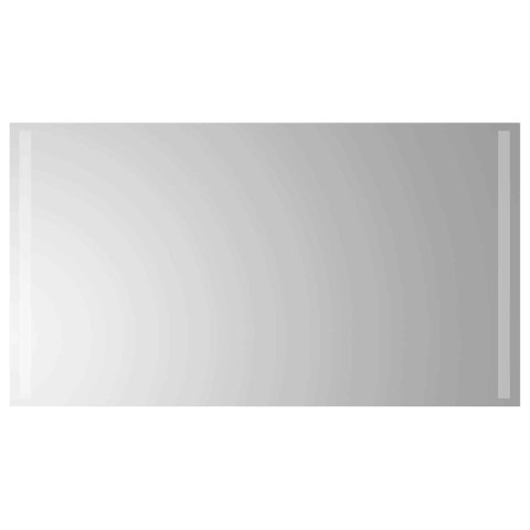 VidaXL Lustro łazienkowe LED przezroczysty 90 x 50 cm szkło hartowane