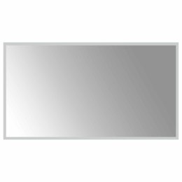 LUSTRO ŁAZIENKOWE LED PRZEZROCZYSTY 90 X 50 CM SZKŁO HARTOWANE