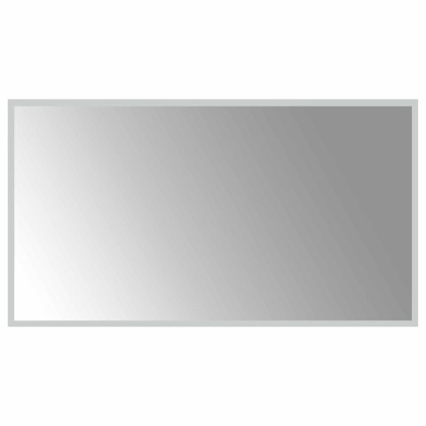 LUSTRO ŁAZIENKOWE LED PRZEZROCZYSTY 90 X 50 CM SZKŁO HARTOWANE
