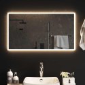 LUSTRO ŁAZIENKOWE LED PRZEZROCZYSTY 90 X 50 CM SZKŁO HARTOWANE