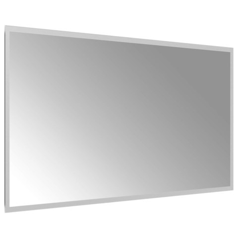 LUSTRO ŁAZIENKOWE LED PRZEZROCZYSTY 90 X 50 CM SZKŁO HARTOWANE