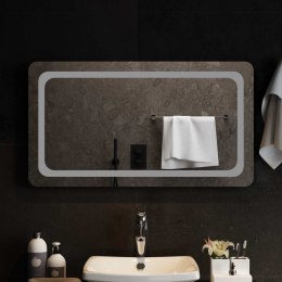 VidaXL Lustro łazienkowe LED przezroczysty 90 x 50 cm szkło hartowane